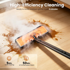 Myjka parowa do domu G3 2 w 1, mop parowy i urządzenie ręczne, 146°C, 4,5 bar, zbiornik 1,5 l, 23 akcesoria, płynna regulacja pary, ochrona przed przegrzaniem, do podłóg, auta, mebli i fug